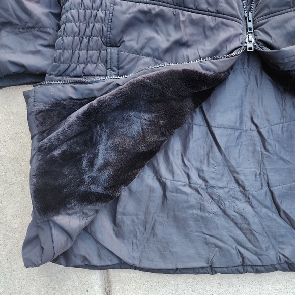 Torrid Black Fit & Flare Hooded Quilted Puffer Coat Women's Plus Size 5X EUC - Picture 9 of 14